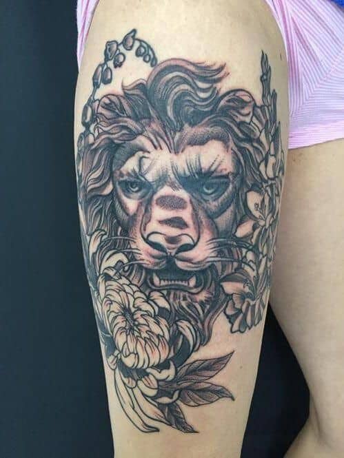 Blackwork Löwe