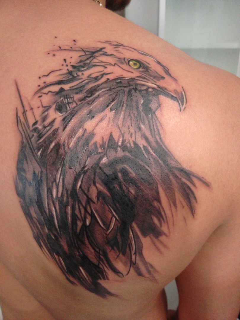 Blackwork Adler